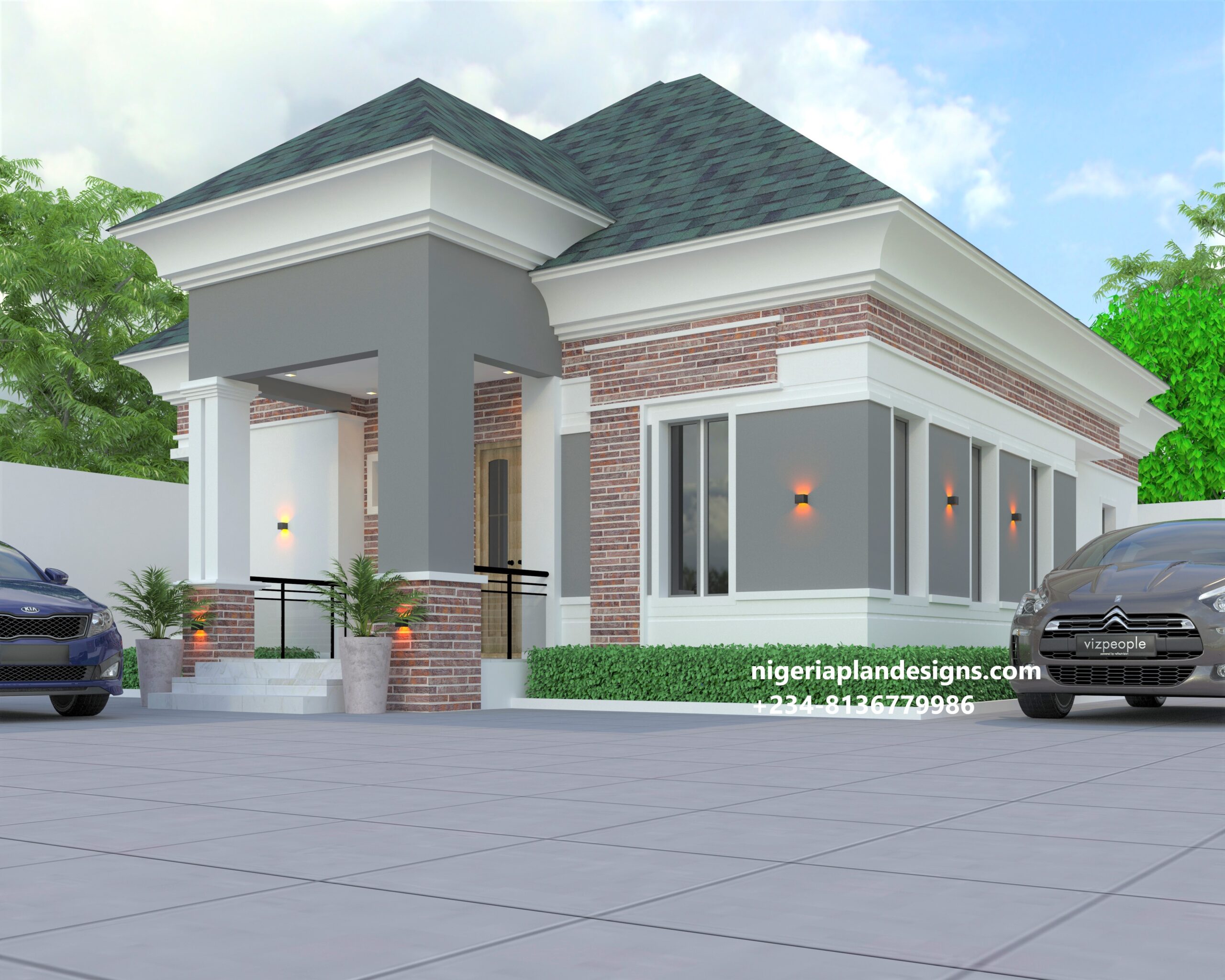 3 Bedroom Modern House Plans in Nigeria (Ref 3015) 1 3 bedroom modern house plans